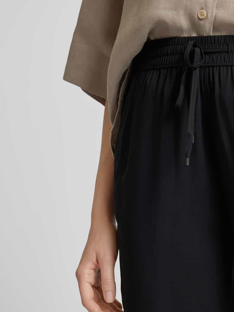 s.Oliver RED LABEL Stoffen broek van viscose met elastische band