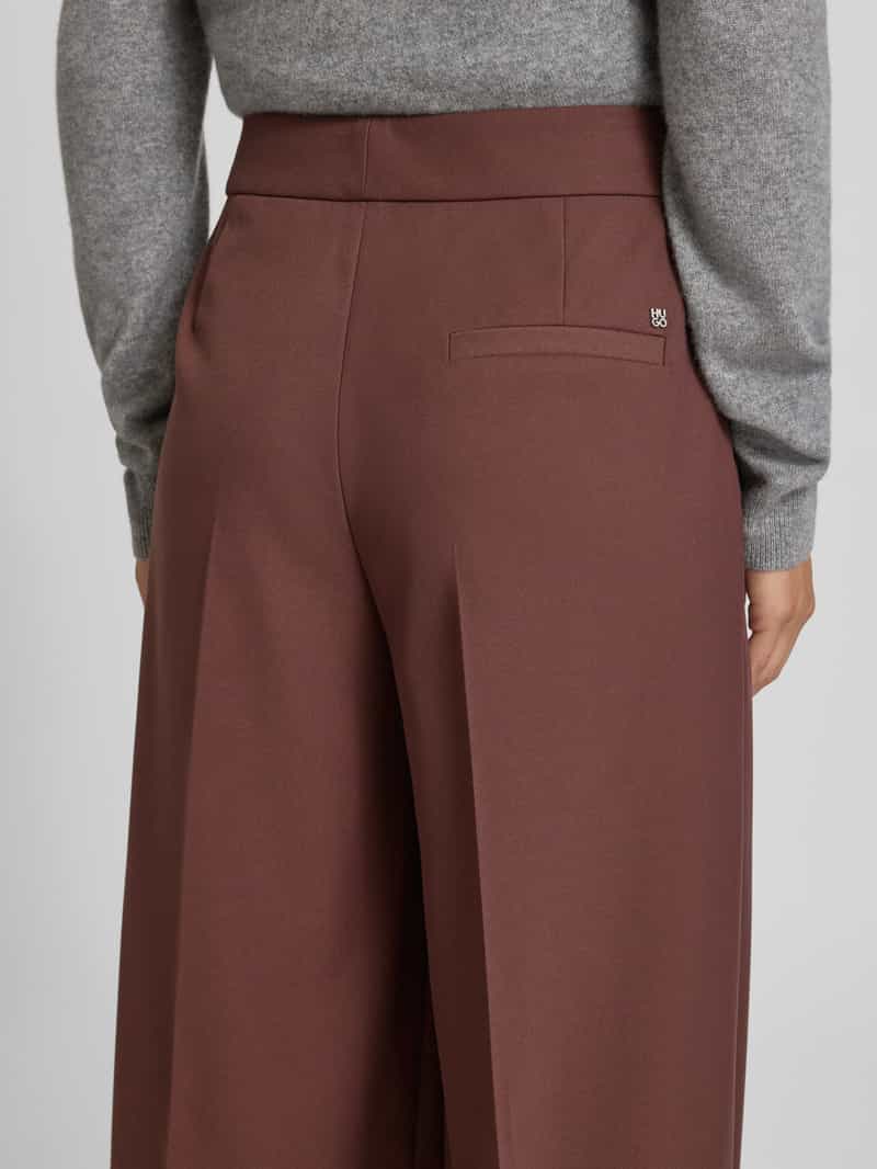 HUGO Wijde broek met viscose model 'HORESA'