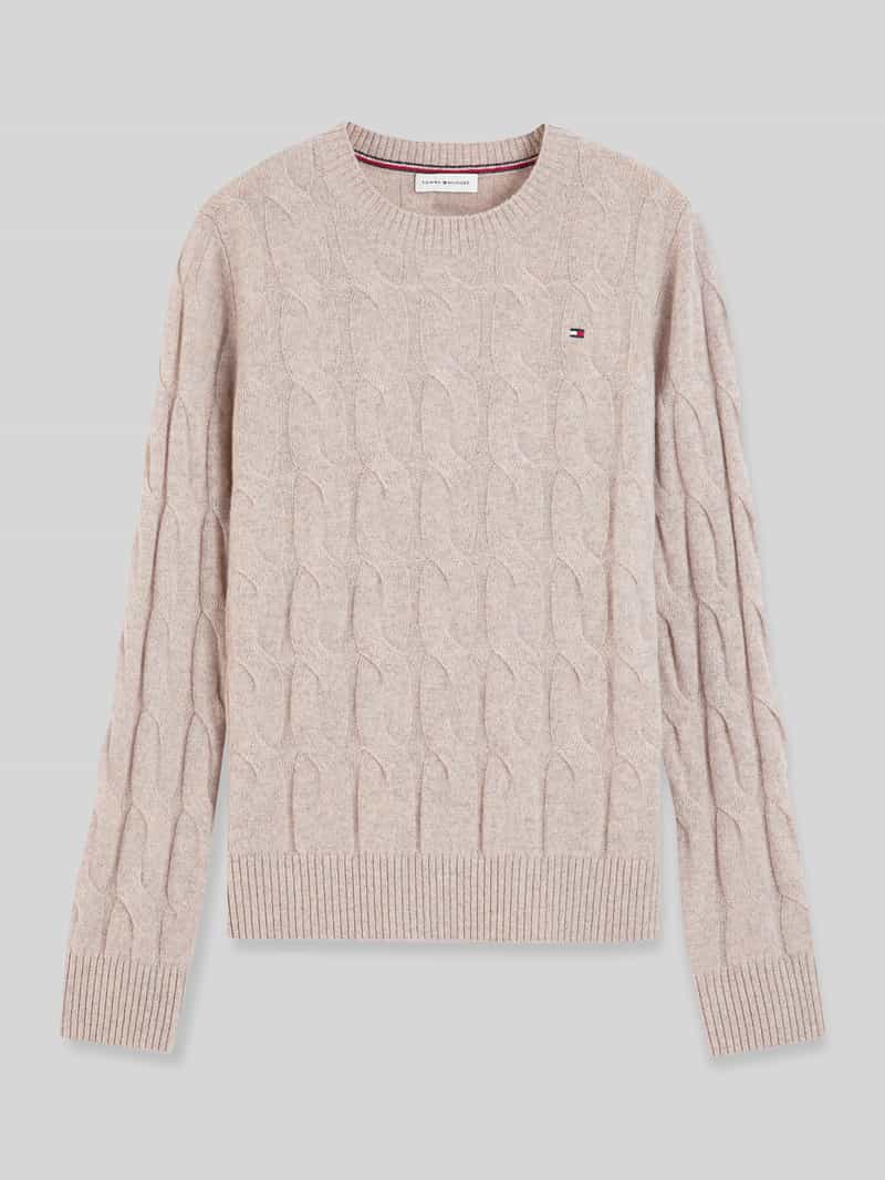 Tommy Hilfiger Regular fit pullover van pure wol