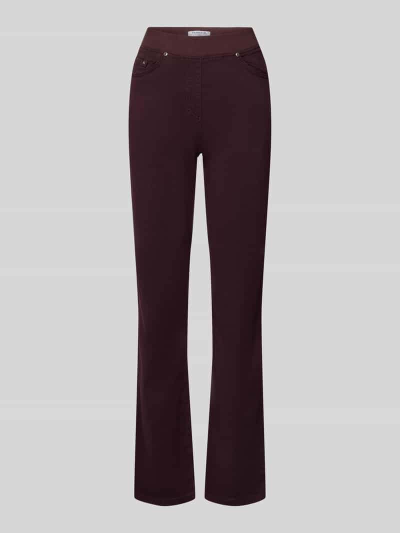 Raphaela By Brax Slim fit broek met elastische band model 'Pamina'
