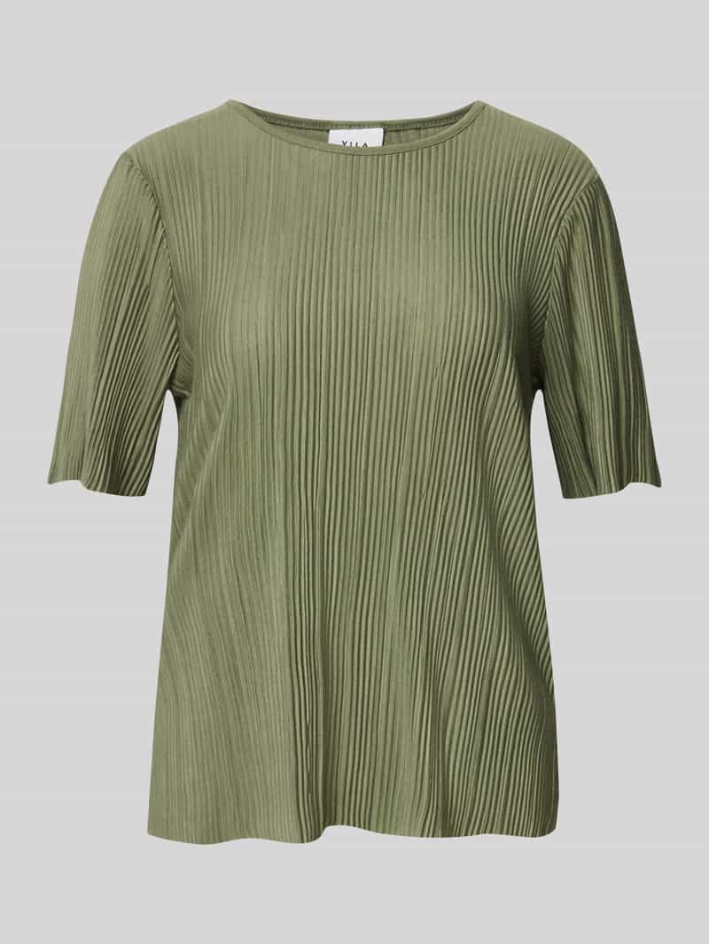Vila T-shirt met plissévouwen model 'PLISA'