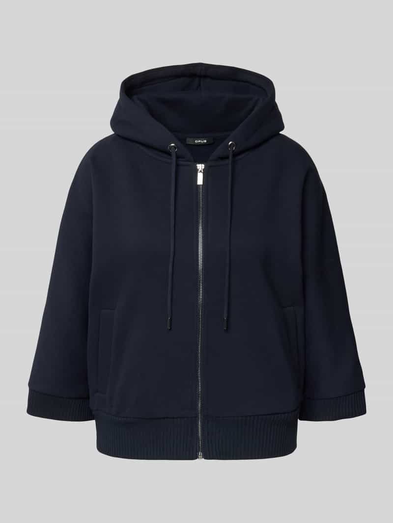 Opus Relaxed fit sweatjack met ritssluiting model 'Genita'