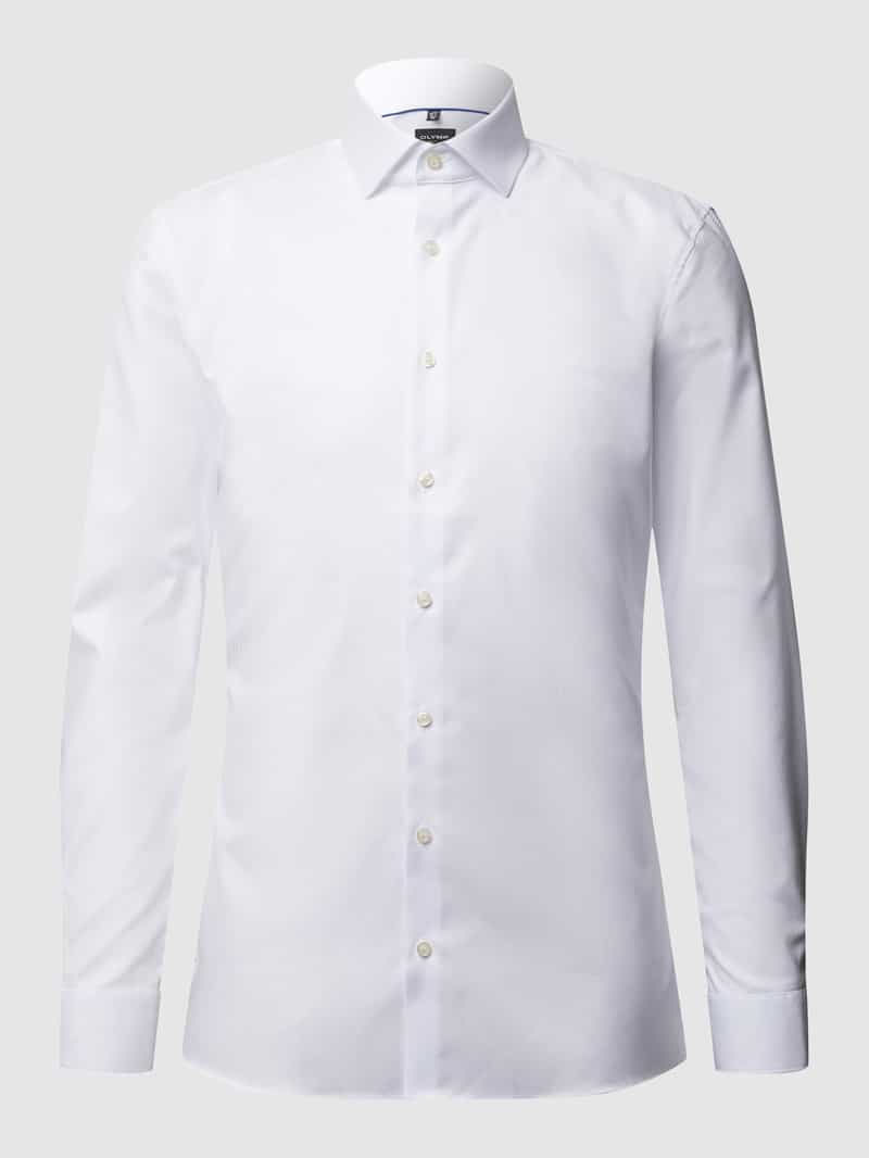Super slim fit zakelijk overhemd van twill OLYMP No. Six