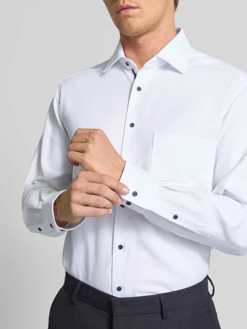 Eterna Comfort fit zakelijk overhemd met knoopsluiting