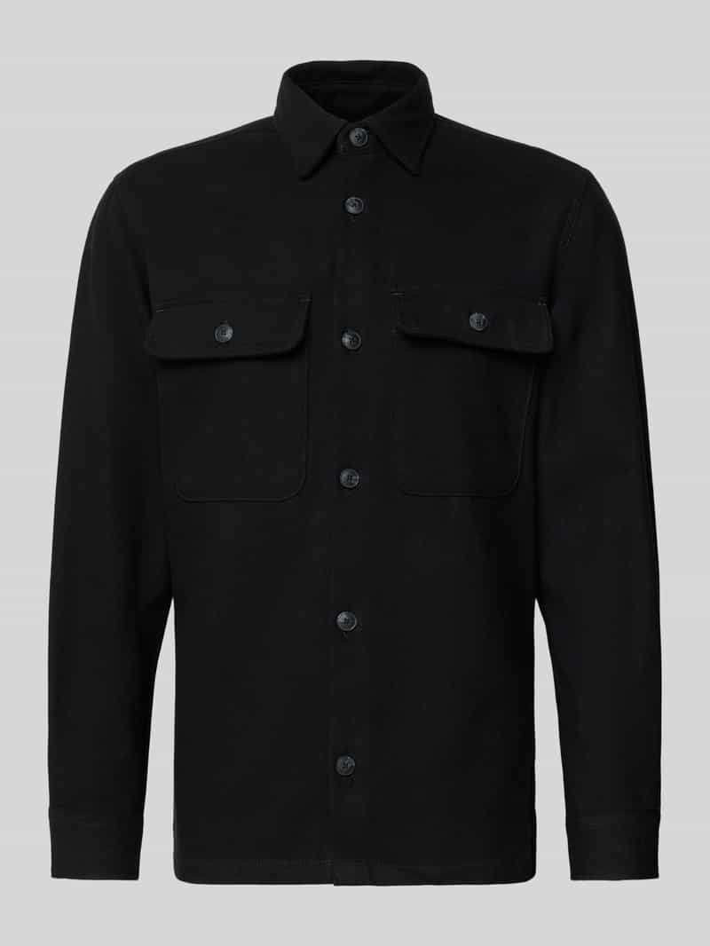 Jack & Jones Overhemd met lange mouwen JPRRAYLE MELANGE SOLID L/S OVERSHIRT SN