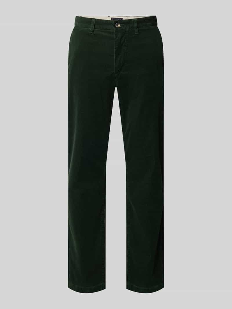 Tommy Hilfiger Straight leg coduroy broek van katoenmix model 'DENTON'