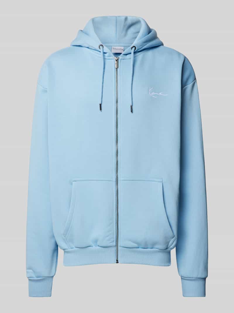 Karl Kani Oversized sweatjack met labelstitching model 'Signature'