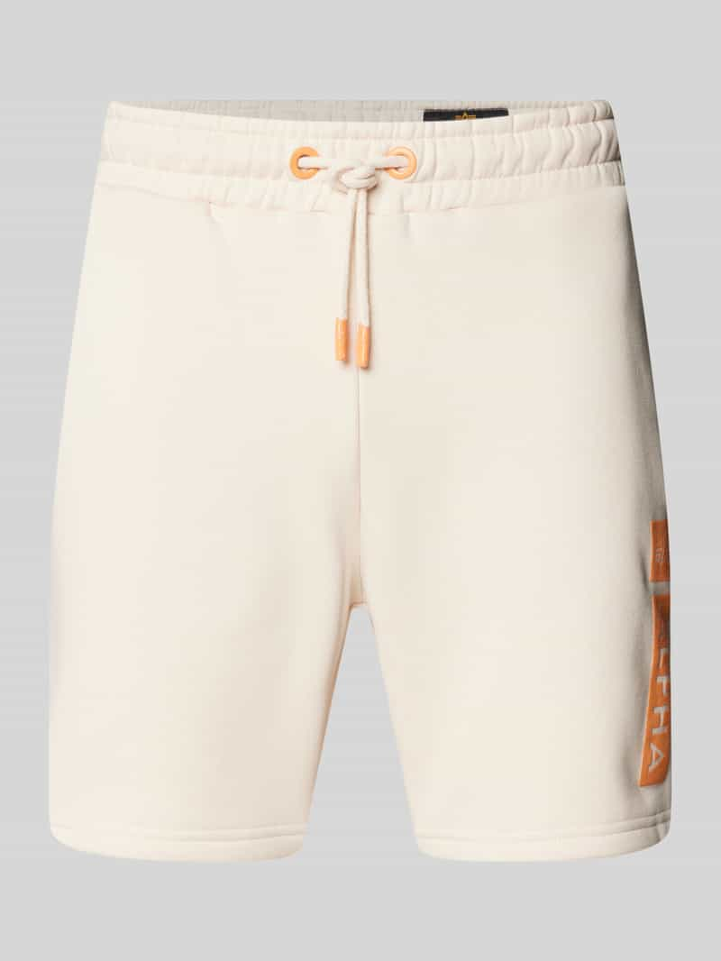 alpha industries Regular fit sweatshorts met labelprint