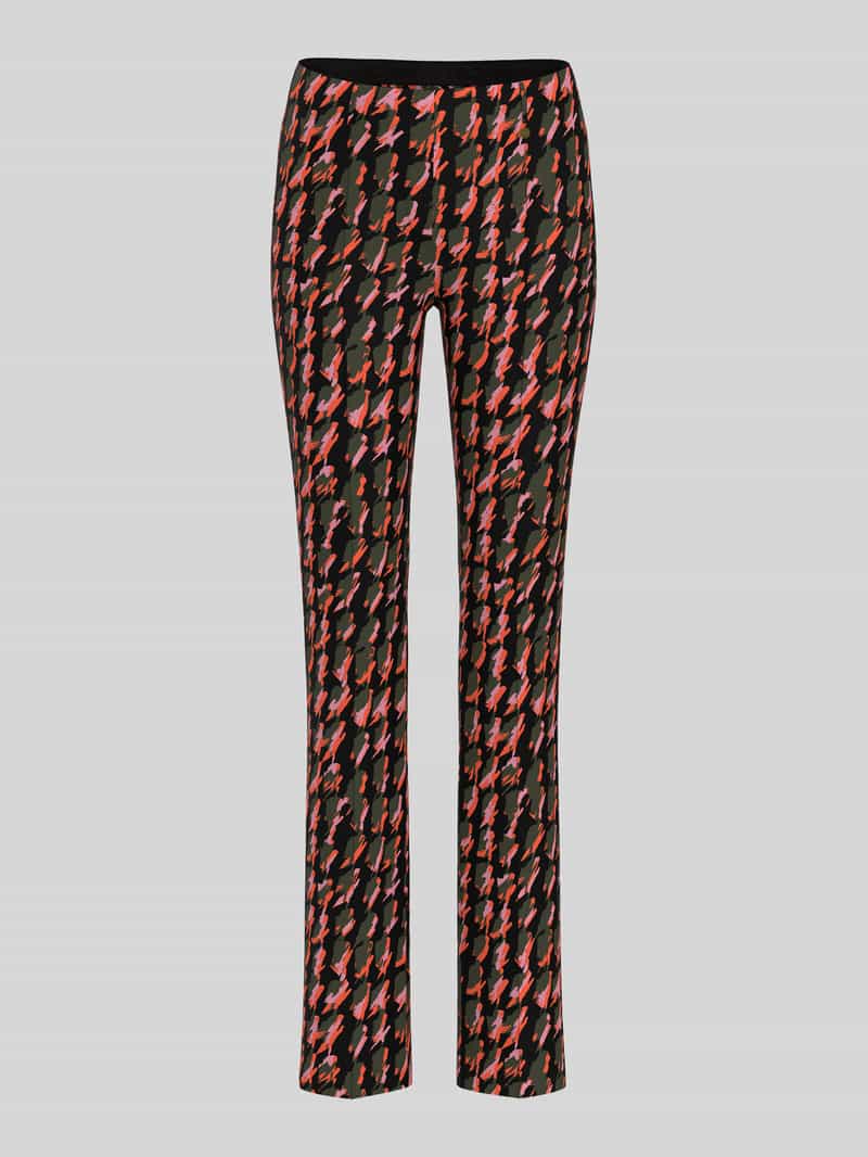 Marc Cain Smalle broek met logodetail