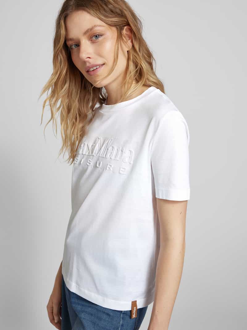 MM T-shirt met labelopschrift model 'PAGGIO'