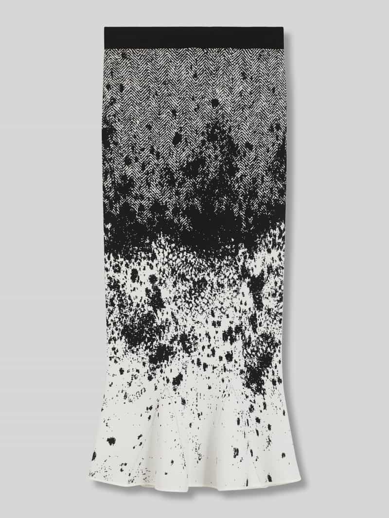 Boss Nauwsluitende midirok van viscosemix model 'FORANDINA'