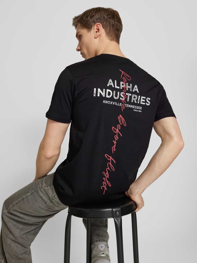 alpha industries T-shirt met logoprint
