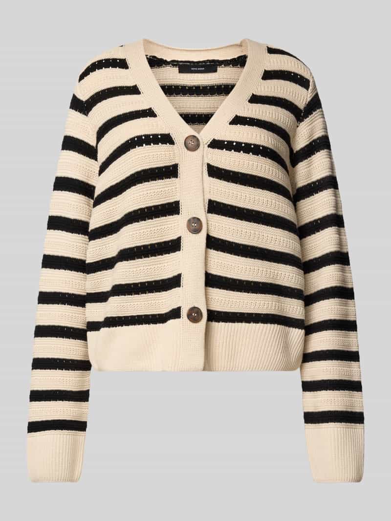 Vero Moda Regular fit gebreid jack van puur katoen model 'Calla'
