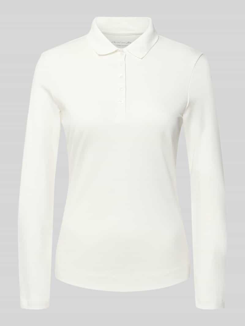 Christian Berg Woman Longsleeve met polokraag en knoopsluiting
