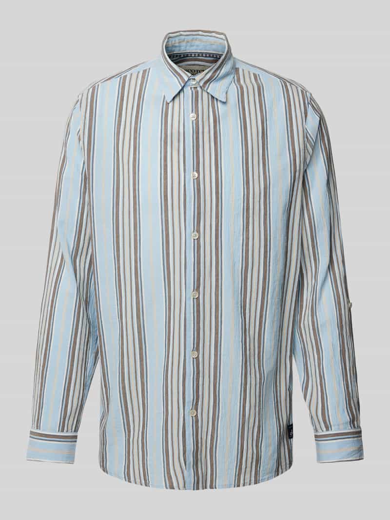 Scotch & Soda Regular fit vrijetijdsoverhemd in kreuklook