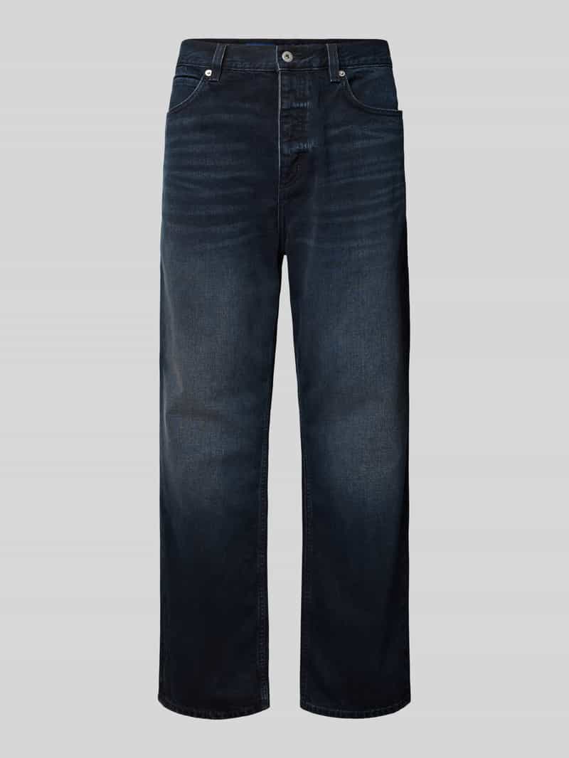 Hugo Blue Baggy fit jeans van puur katoen