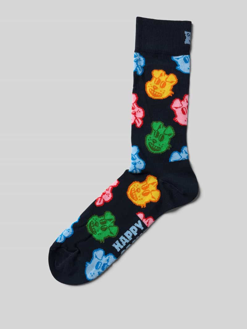 Happy Socks Sokken met motiefstitching model 'DOG'
