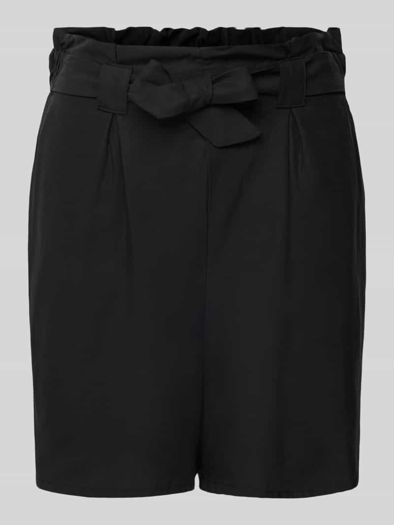 Tom Tailor Denim Relaxed fit korte broek van lyocell in paperbaglook