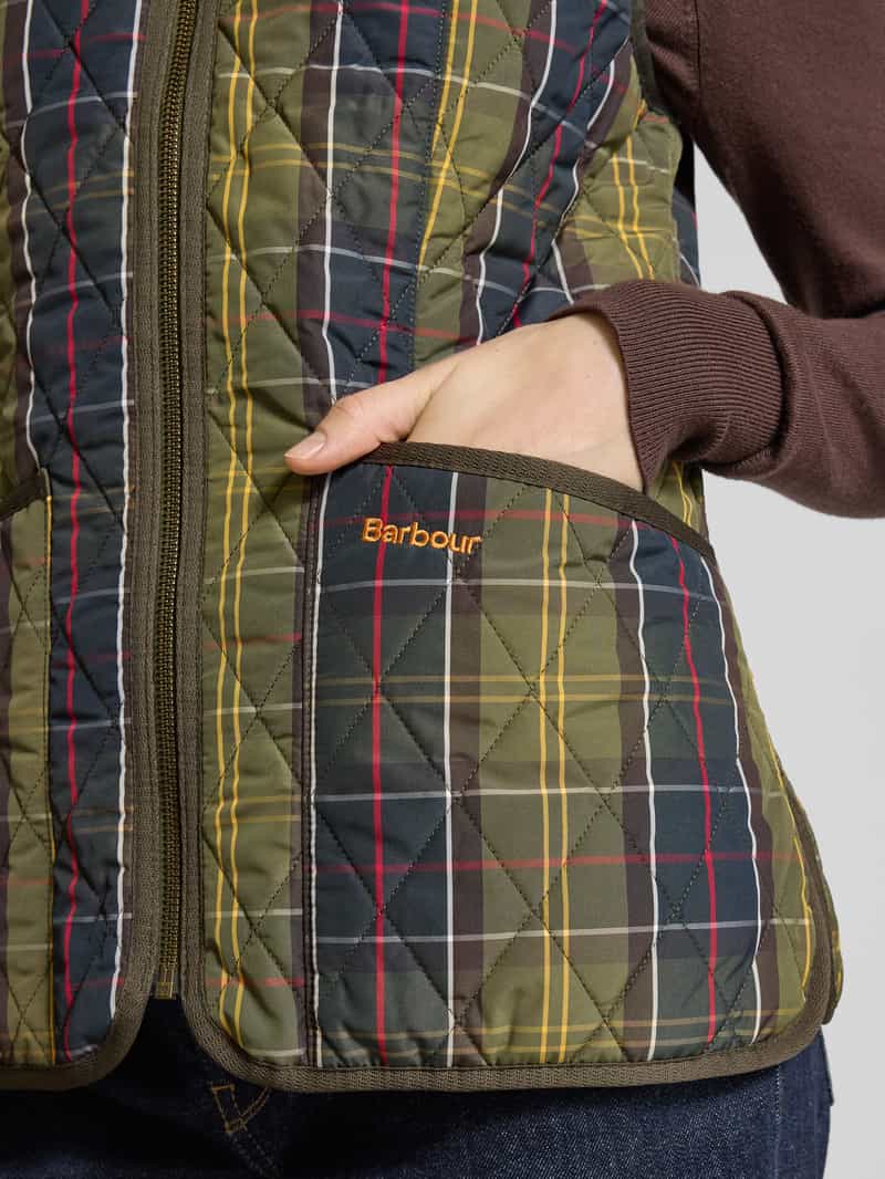 Barbour Regular fit gilet met all-over motief model 'TARTAN BETTY LINER'