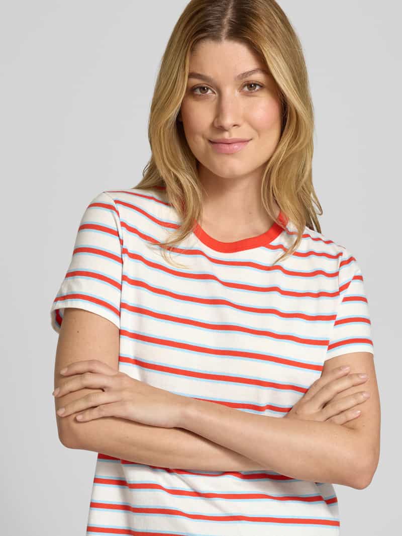 GAP T-shirt met streepmotief en ronde hals