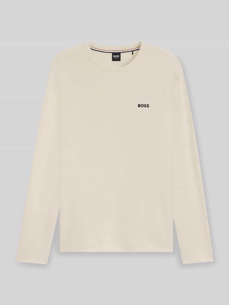 Boss Regular fit shirt met lange mouwen van katoenmix