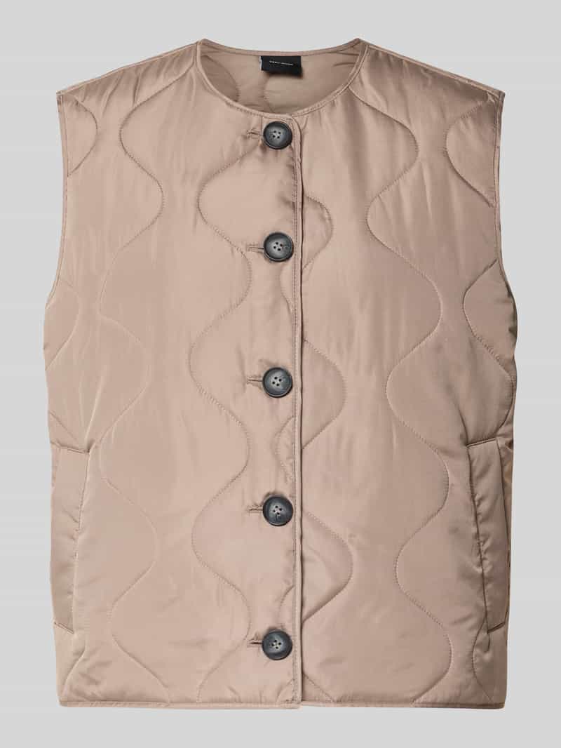 Regular fit Bodywarmer met eenrijige Knoopsluiting Model 'MILLIE'
