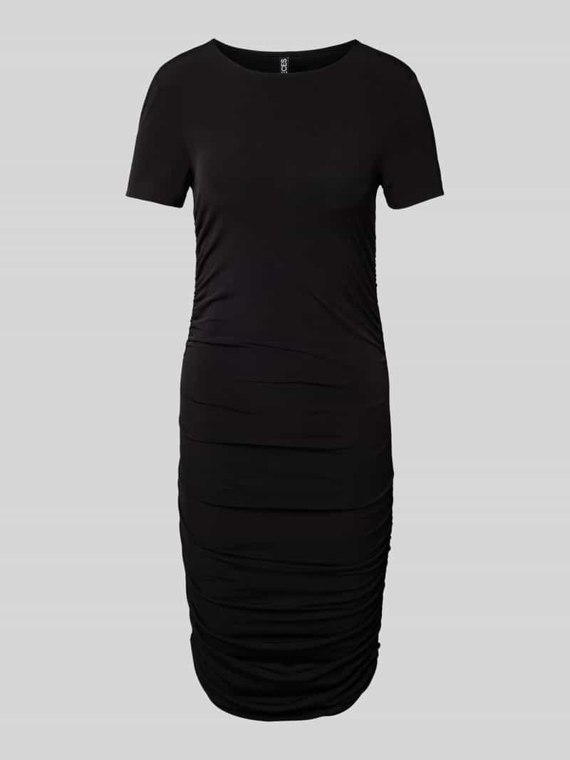 Pieces Nauwsluitende midi jurk met plooien opzij model 'MADISON'