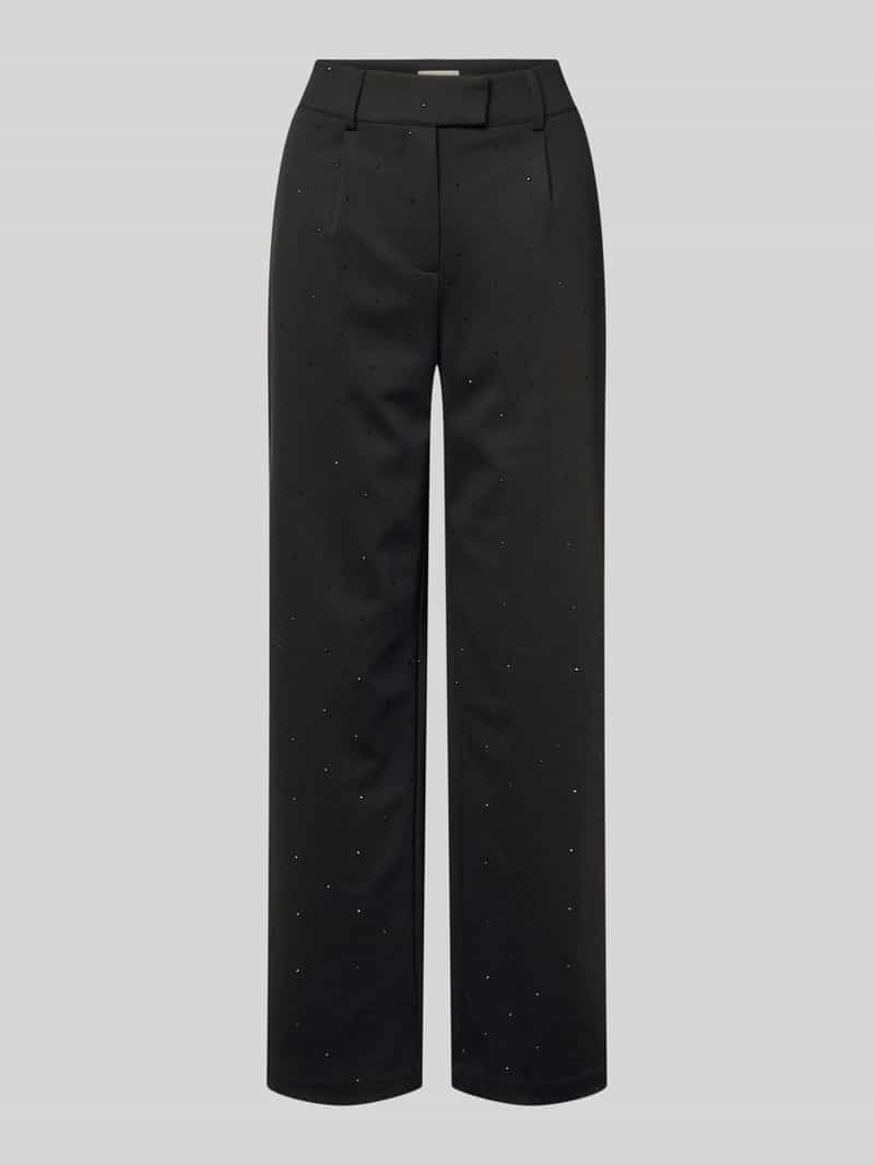 Ichi Stoffen broek met achterzakken model 'KATE'