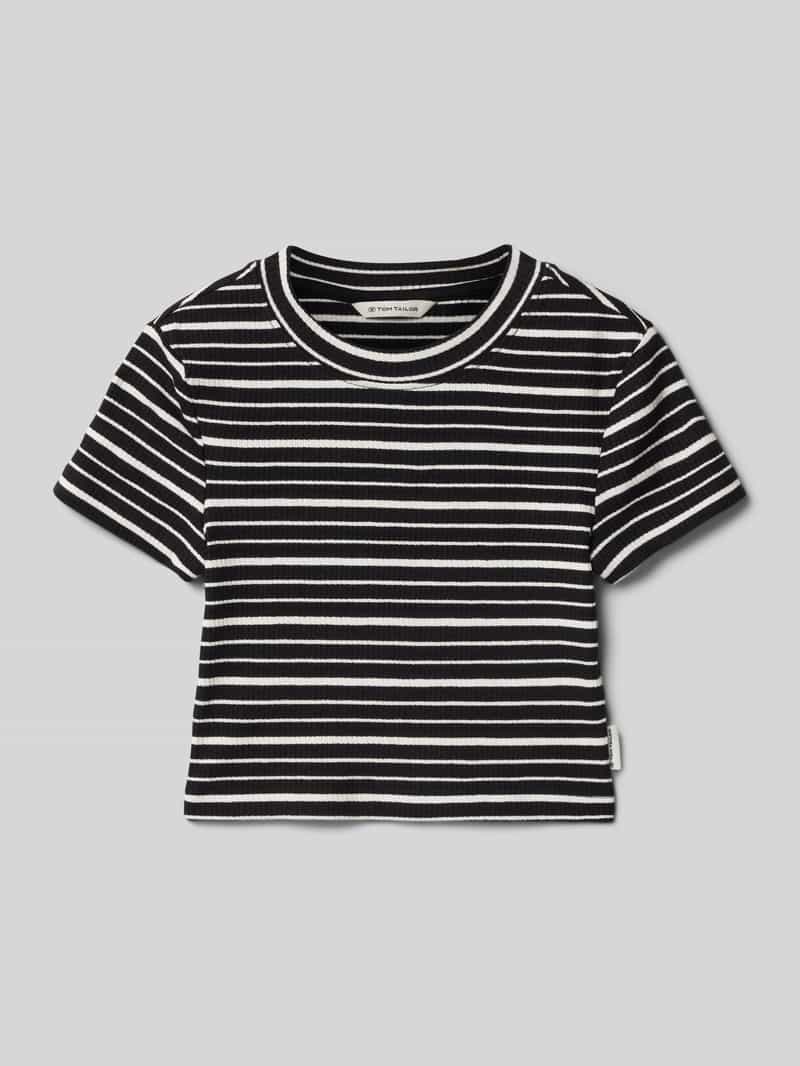 Tom Tailor Shaped fit T-shirt van katoenmix