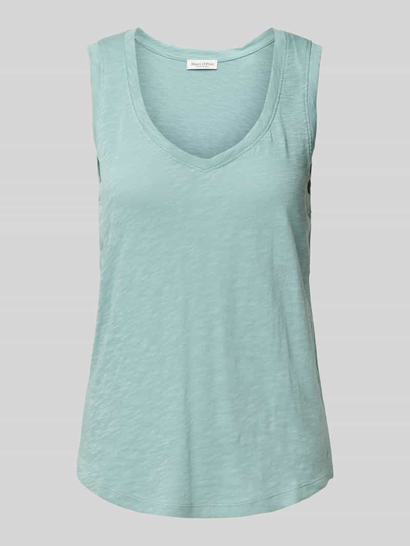 Marc O'Polo Regular fit tanktop van katoenen slubjersey