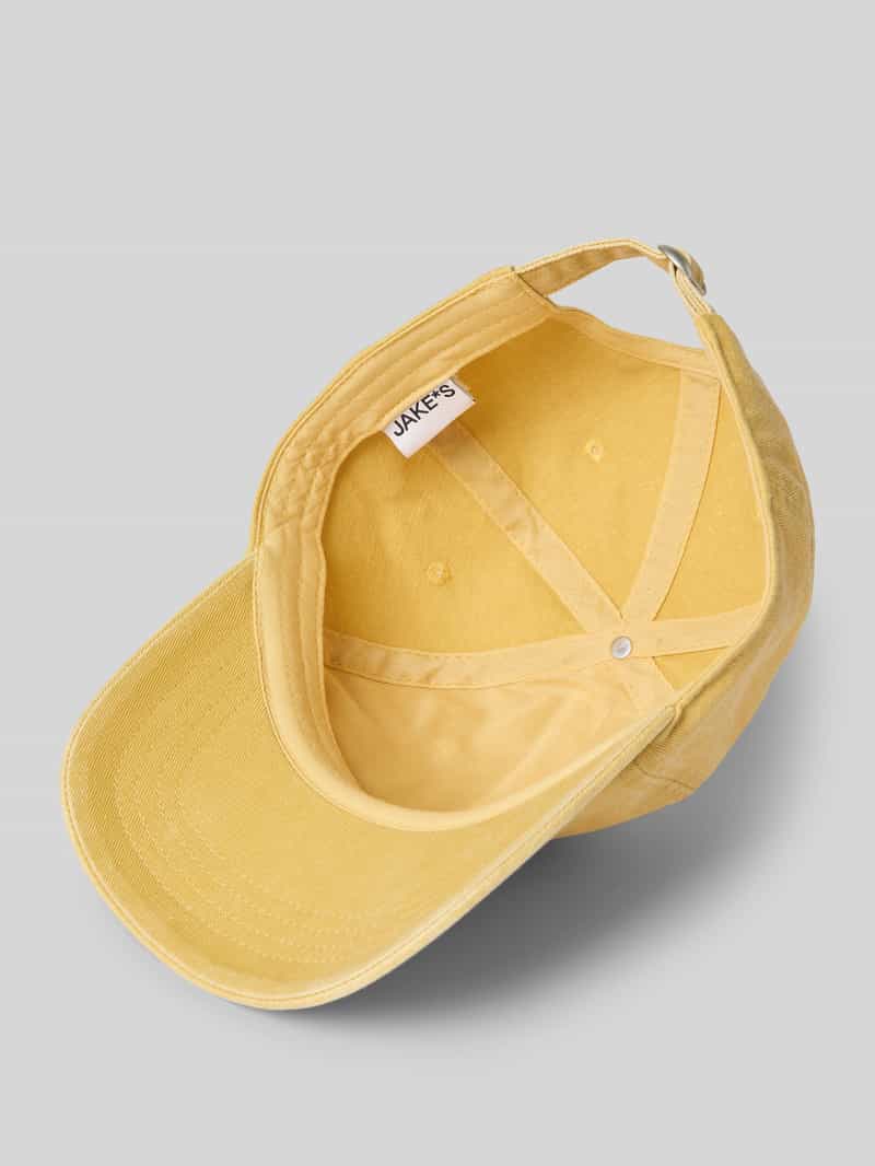 Jake*s Casual Baseballpet met statementstitching