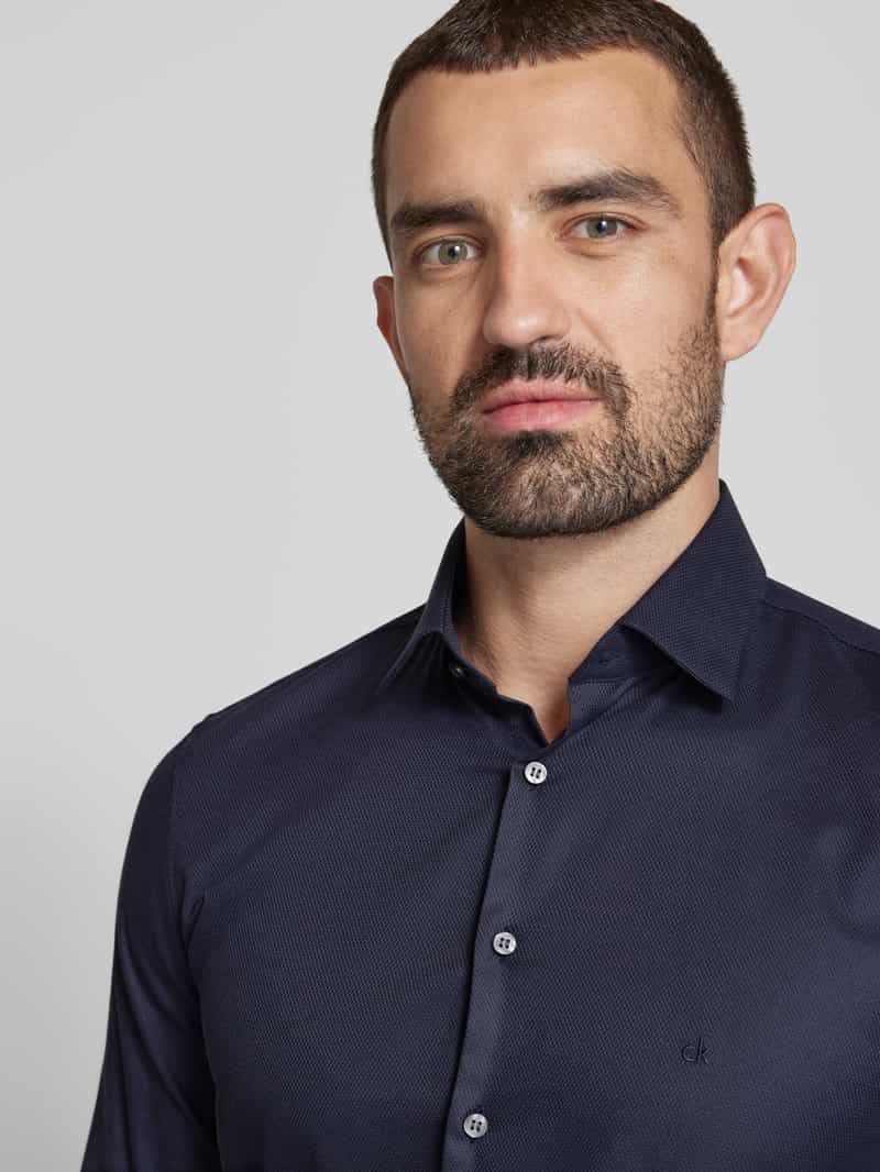 CK Calvin Klein Regular fit zakelijk overhemd met labelstitching model 'Bari'