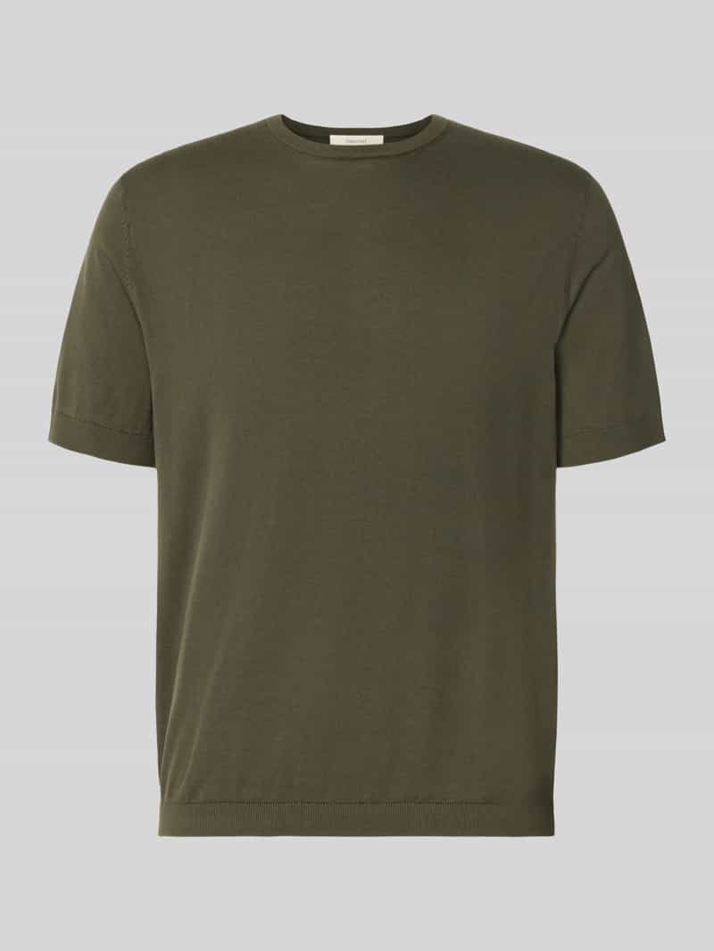 Selected Regular Fit T-Shirt aus reiner Baumwolle Modell 'TORINO' in Dunkelgruen, Größe XL 2113642XL