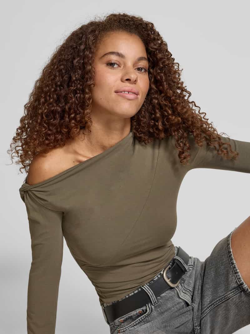 Weekday Shirt met lange mouwen en one shoulder-band model 'Ira'