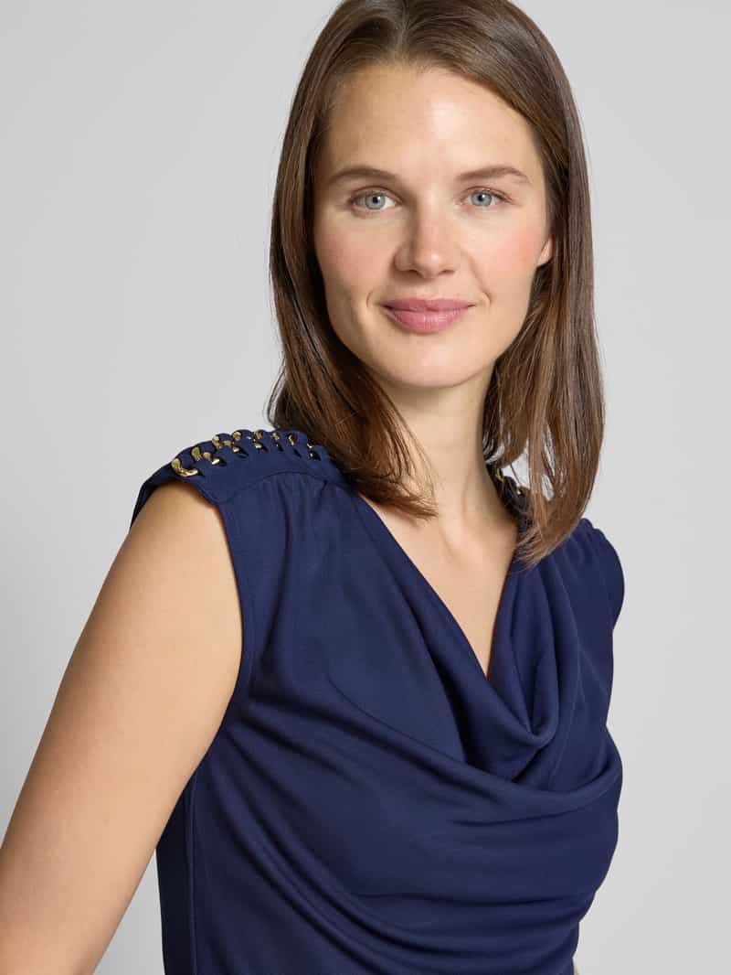 Lauren Ralph Lauren T-shirt met cascadehals model 'PRIYANNE'