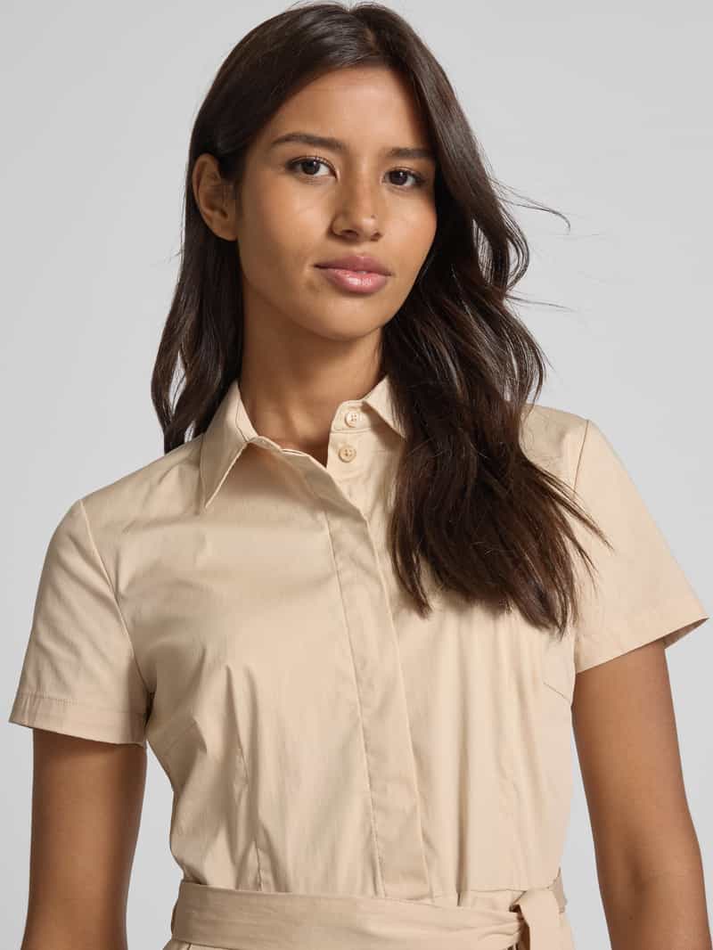 Christian Berg Woman Selection Overhemdjurk met een strikceintuur en korte knoopsluiting