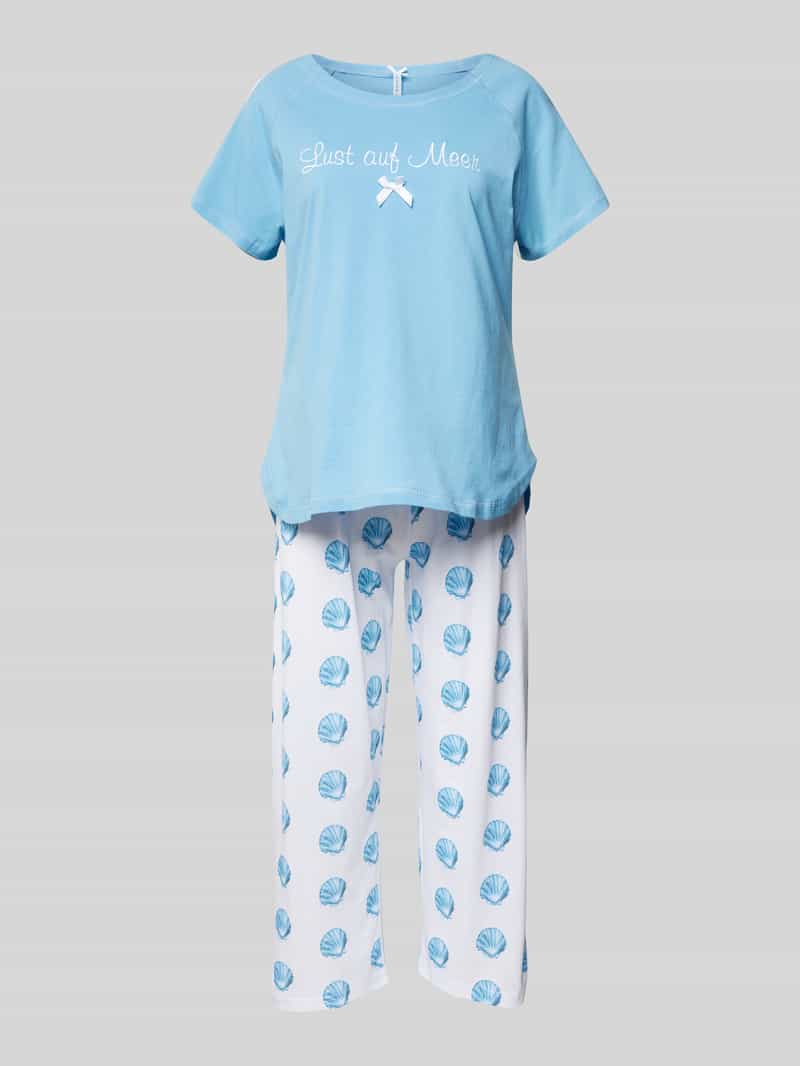 LOUIS & LOUISA Pyjama van puur katioen model 'Lust auf Meer'