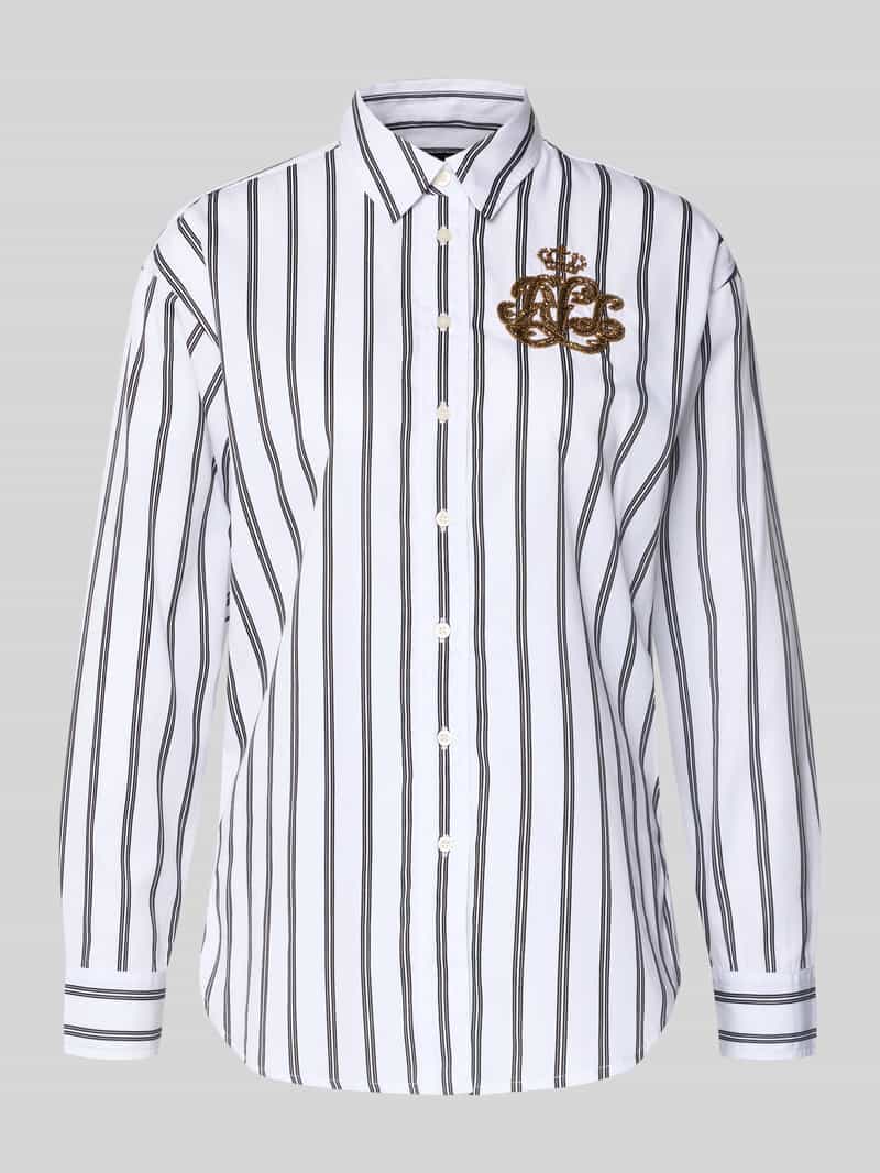 Lauren Ralph Lauren Regular fit overhemdblouse met labelapplicatie model 'KOTTA'