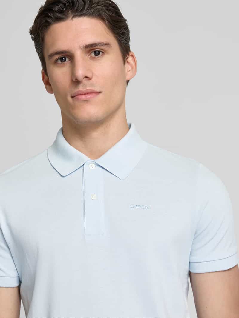 Geox Regular fit poloshirt met polokraag