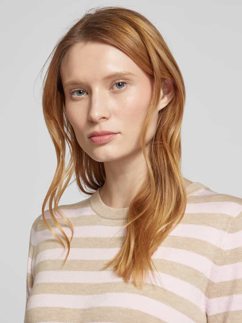 Kaffe T-shirt van viscosemix met ronde hals model 'Mala'