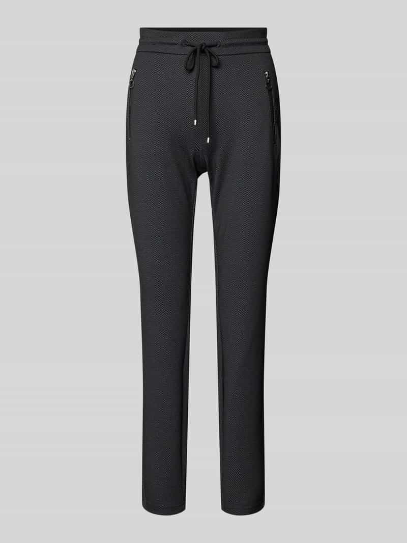 MAC Skinny fit stoffen broek met elastische band model 'EASY SMART'