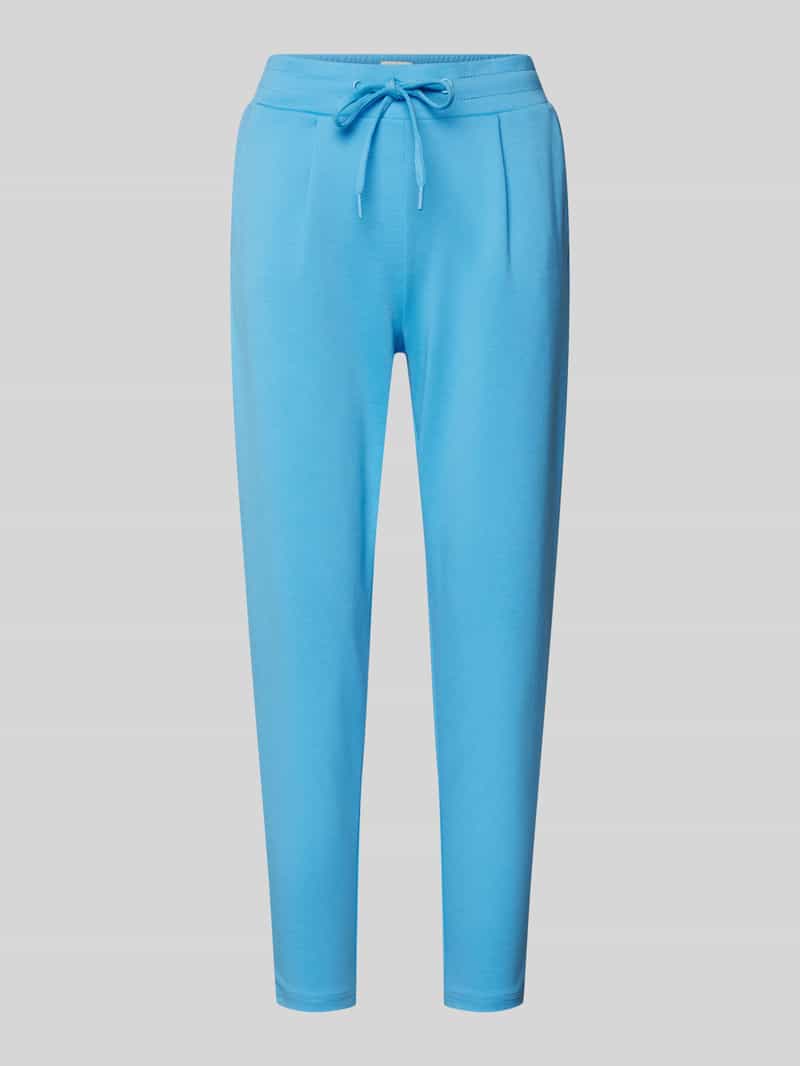 Ichi Stoffen broek met verkorte pasvorm model 'KATE'