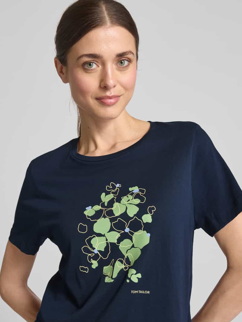 Tom Tailor Regular fit T-shirt van puur katoen