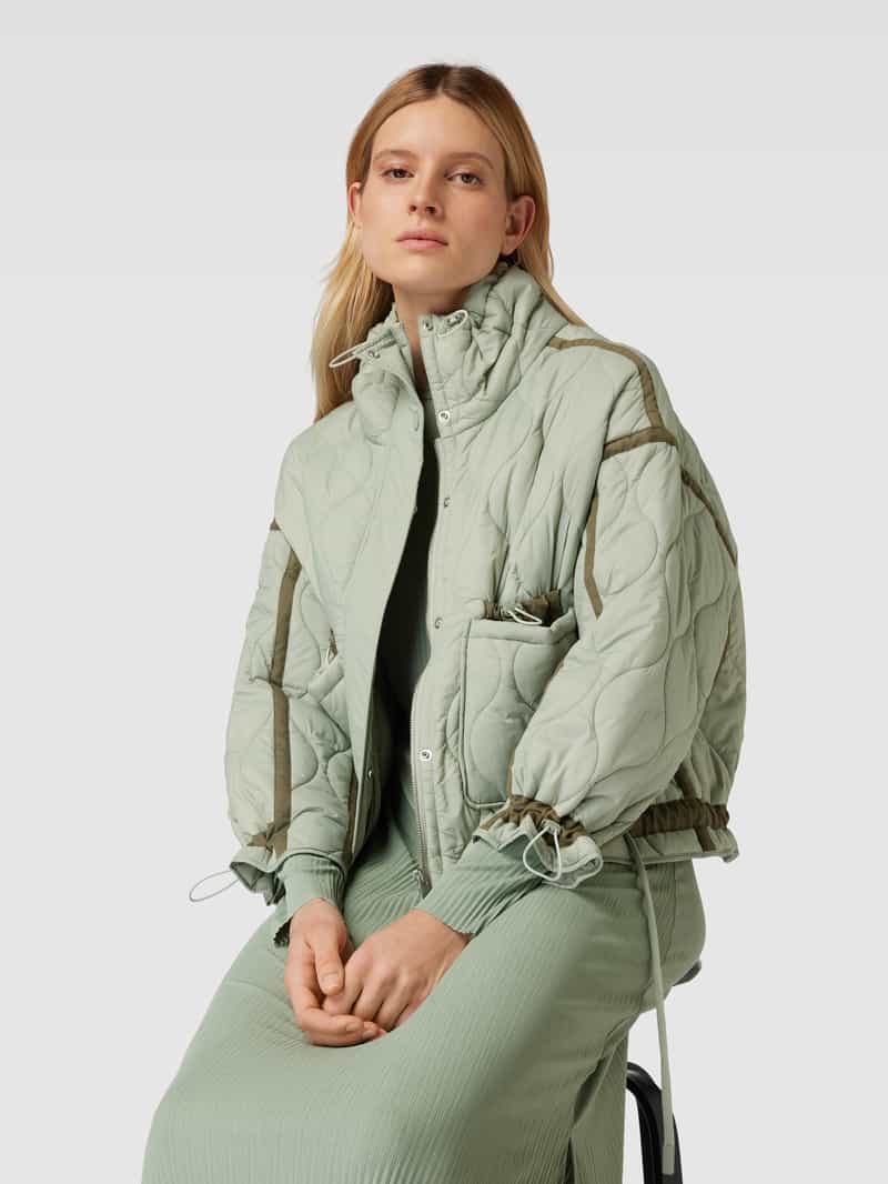 WITHBLACK Gewatteerd jack met contraststrepen