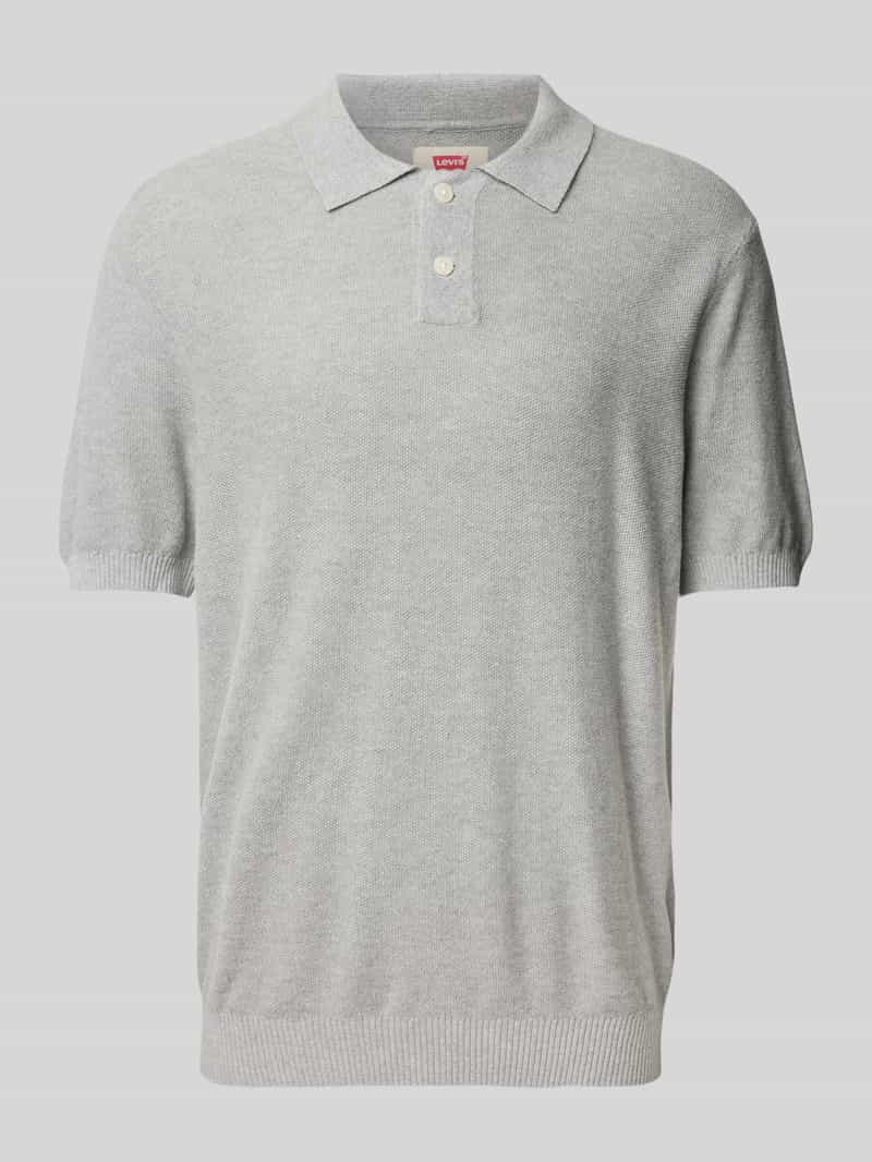 Levi's Standard fit poloshirt met ribboorden