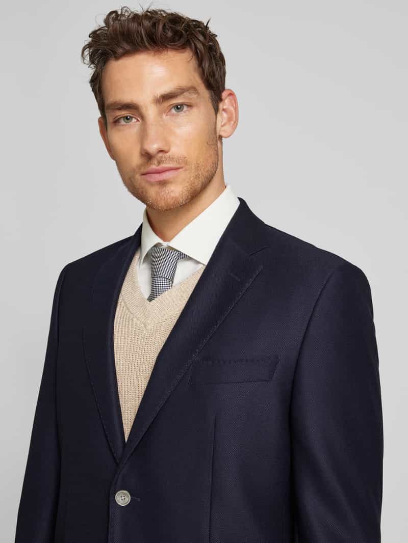 Boss Regular fit colbert van viscose en met reverskraag model 'JANSON'