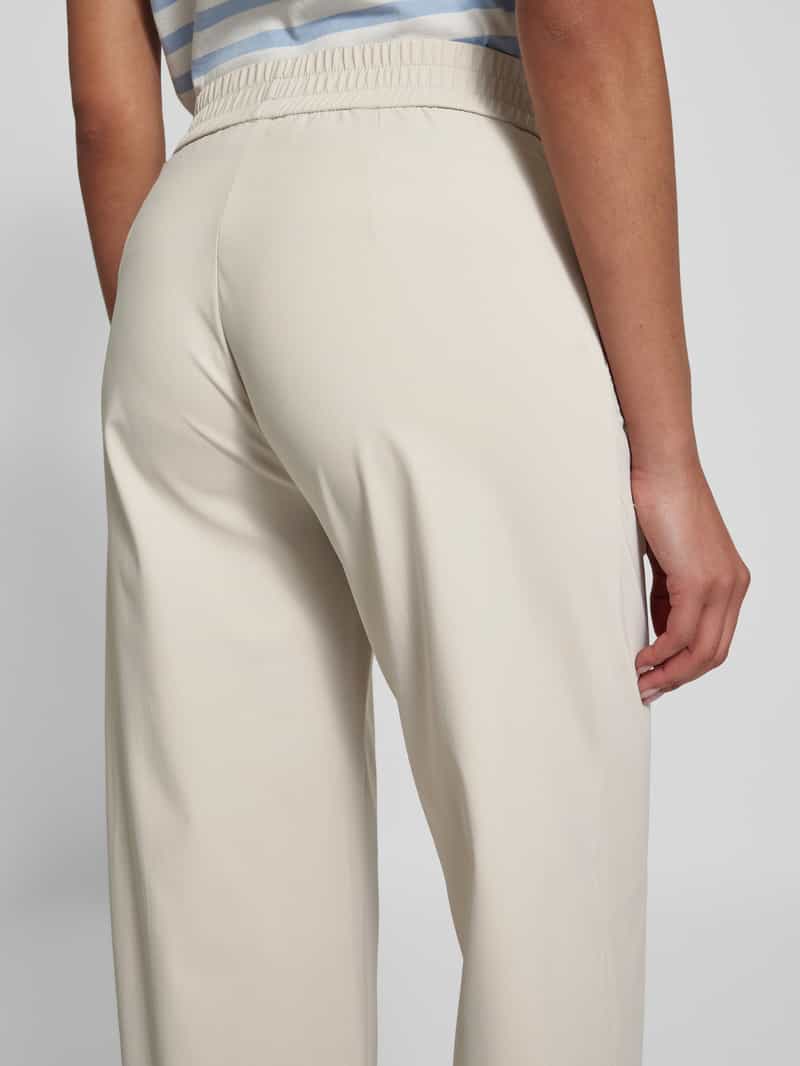 RAFFAELLO ROSSI Straight leg stoffen broek met vaste persplooien model 'COSMEA'