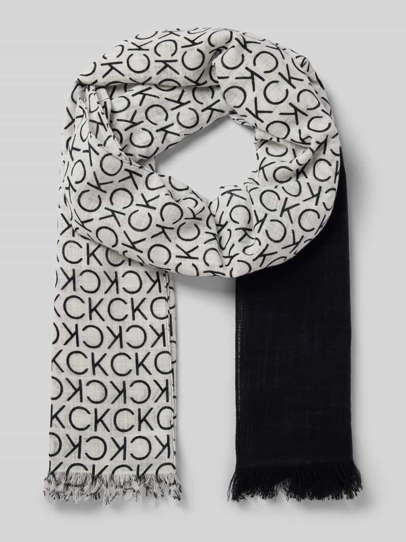 Calvin Klein Sjaal MONOGRAM COTTON GAUZE STOLE