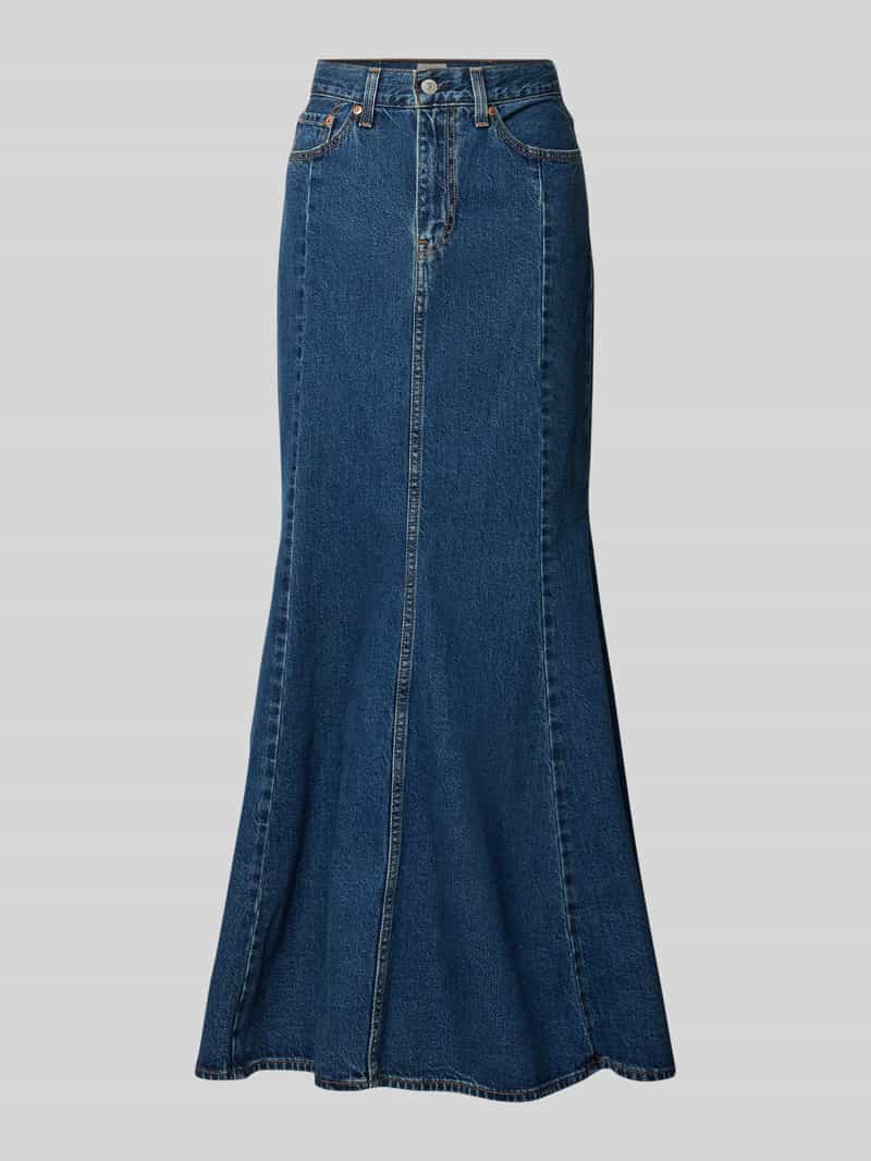 Levi's Jeansrok met riemlussen model 'MERMAID'