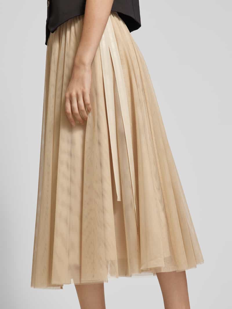Joop! Midirok met elastische band met logo model 'FRIDI'
